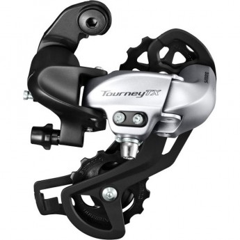 Переключатель задний SHIMANO TOURNEY, TX800, 7/8 скоростей, крепление на петух, серебристый
