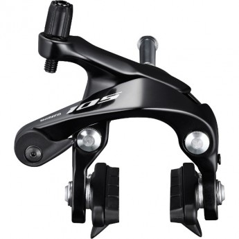 Тормоз клещевой SHIMANO 105, R7000, передний, цв. черный, колодк. R55C4, болт 27,5, гайки: 10,5/12,5/18/27/3 Тормоз клещевой SHIMANO 105, R7000, передний, цв. черный, колодк. R55C4, болт 27,5, гайки: 10,5/12,5/18/27/3
